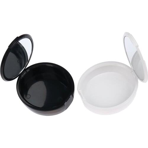 Denture False Teeth Box With Mirror Dental Retainer Storage Case Mouthguard Container