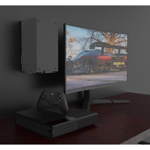ALLOYSEED Game Console Wall Mount Bracket for Xbox Series X Metal Storage Holder Host Rack Stand Accessories