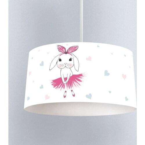 Lamp For Kids Bedrooms Light Chandelier for Living Room Childrens Room Pink Ballerina Rabbit Model 148