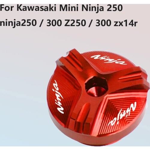 For Kawasaki Mini Ninja 250 ninja250 / 300 Z250 / 300 zx14r oil cover screw motorcycle