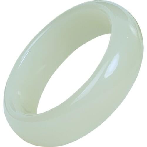 High Quality Jade Bracelet Natural White Jade Bangle A Goods Jewellery Hand-carved Lucky Amulet Women And Men Genuine