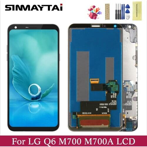 For 5.5" LG Q6 LCD Display Screen + Touch Screen Panel Digitizer Assembly Replacement For M700 M703 LGM-X600L LGM-X600K