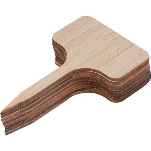 10Pcs/set T-shaped Bamboo Plant Label Cards Potted Flowers Gardening Plant Markers