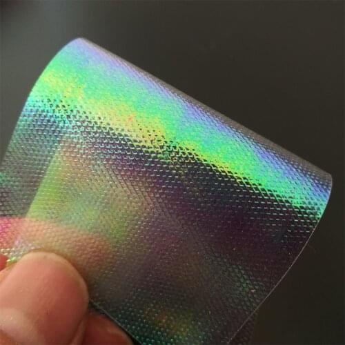 20pcs/Bag fly tying materials rainbow film pearl nymph flash back flash film tying embossed for fly wings cheeks body 10cm*5cm