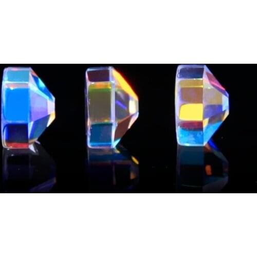 20cm Optical Glass X-Cube Prism RGB Dispersion Prism for Physics and Decoration Same Size