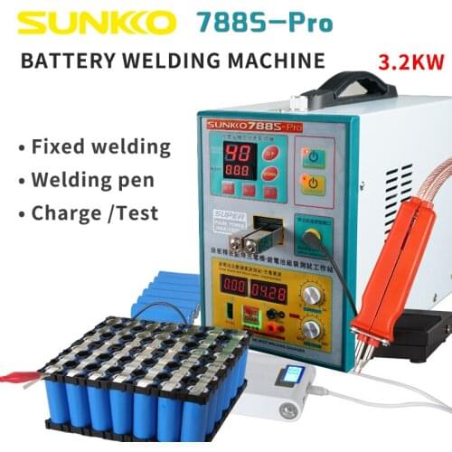 788S-Pro 3.2KW High Power Upgraded 18650 Battery Spot Welding Machine Three Functions For Welding Soldering And Charging Test
