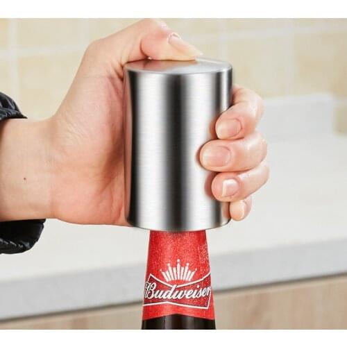 Stainless Steel Automatic Beer Can Opener Stainless Steel Bottle Opener Professional Ergonomic Tank Can Opener Kitchen Tool
