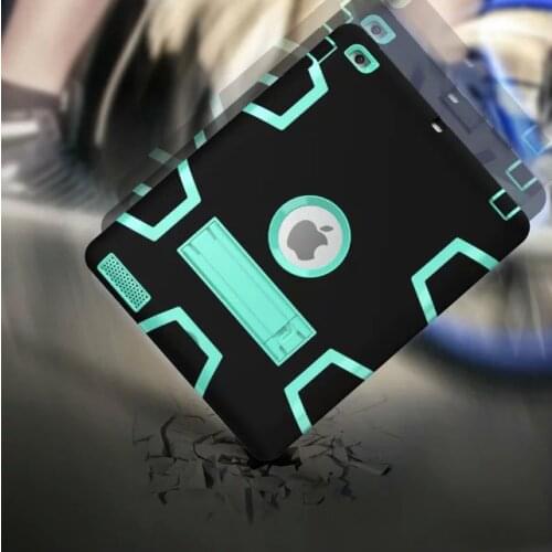 For Apple iPad2 iPad3 iPad4 Case Kids Safe Armor Shockproof Heavy Duty Silicon+PC Stand Back Case Cover For ipad 2 3 4 Tablet PC