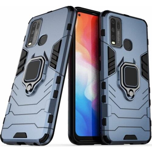 For Vivo Y50 / Vivo Y30 Case 1938 1935 Shockproof Ring Stand Bumper Silicone + PC Phone Cover For Vivo Y 50 Y30 For Vivo Y30