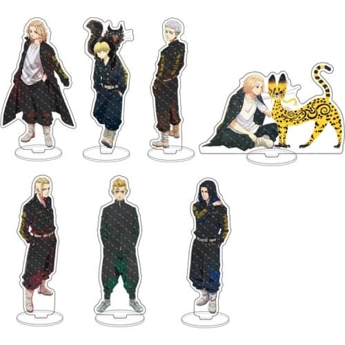 Hot Anime Tokyo Revengers Figure Cosplay Acrylic Stands Manjiro Ken Takemichi Kazutora Keisuke Model Plate Fans Gift Props