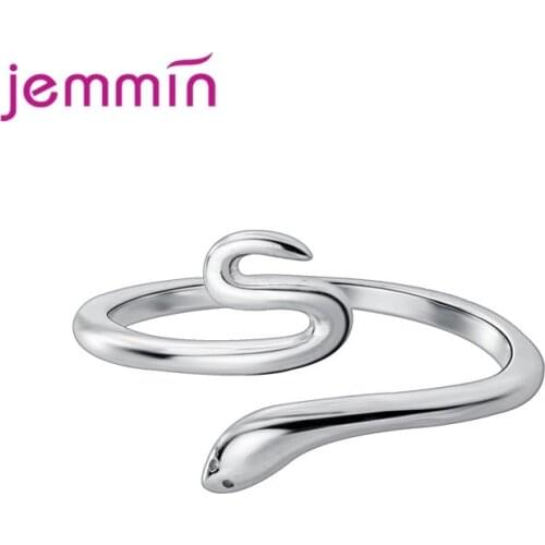 Classic Womens 925 Sterling Silver Snake Finger Ring For Women Men Vintage Boho Knuckle Party Open Size Rings Punk Jewelry