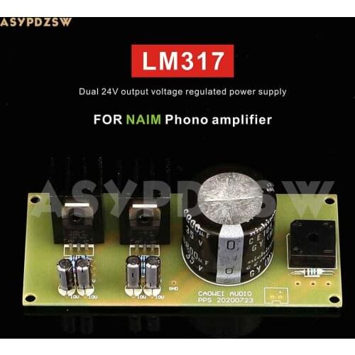 LM317-NAIM HICAP Regulated power supply DIY Kit/Finished board For NAIM Phono amplifier 24V+24V