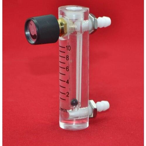 LZQ-3 0-10LPM plastic air flowmeter Oxygen flow meter with control valve for Oxygen conectrator ,it can adjust flow
