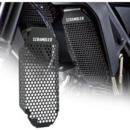 Motorcycle Radiator Oil Cooler Cover Guard Protector Grille For Ducati Scrambler Cafe Racer / Desert Sled / Mach 2.0 2017-2020