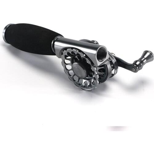 New arrived 50B CNC Carved full metal speed ratio wheel Line through the inside hollow reel Modified fishing reel set