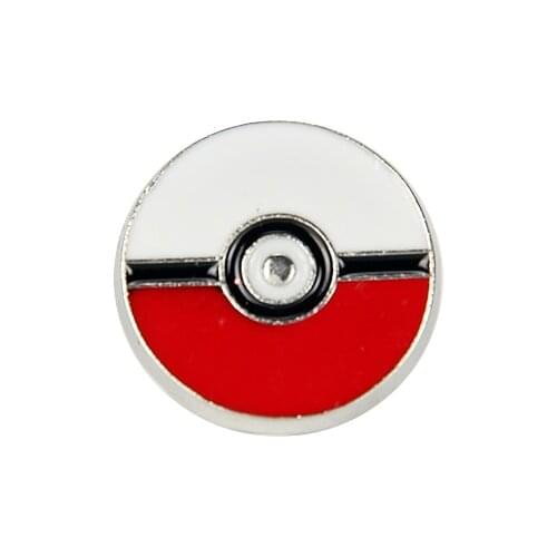 New Poke Badge Brooches Pokeball Cartoon Picture Pins Classic Japanese Anime Cards Women Button Jewelry Gift For