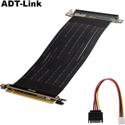 RTX 3060 Riser Pci Express X16 Pcie X16 Graphics Card Riser Cable with SATA 4Pin Power Adapter Computer Cables for BTC Miner