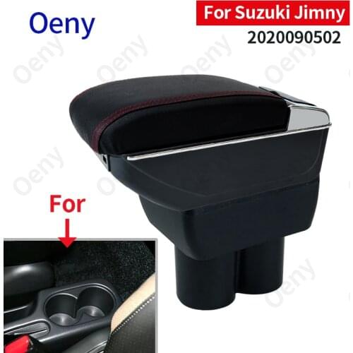 For Suzuki Jimny Armrest box Interior 2007-2015 Parts special Retrofit parts Car Armrest Center Storage box with USB LED light