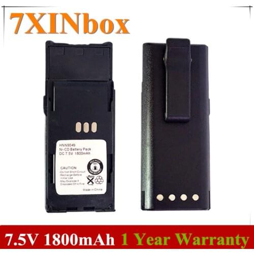 7XINbox 7.5V 1800mAh HNN9049 HNN9049A HNN9049B Walkie Talkie Battery For Motorola P1225 P1225LS P1325 MTP700 MTP750 SP1225 NI-CD