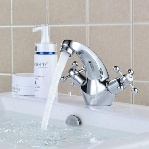 European Style Double Handle Kitchen Bathroom Water Basin Faucet 360 Degree Brass Bathtub Bath Sink Mixer Tap Faucet