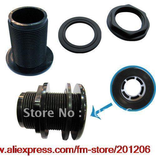 ODYSSEA Aquarium Glass fish tank Aquatic pet 1.5" 1-1/2" Bulkhead Fitting Pond Slip x Slip wet/dry filter/overflow/returns