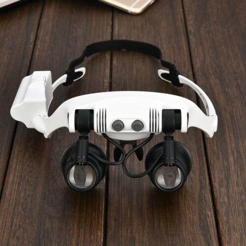 10 times, 15 times, 20 times, 25 times, binocular head glasses, maintenance magnifier, LED lamp, high definition