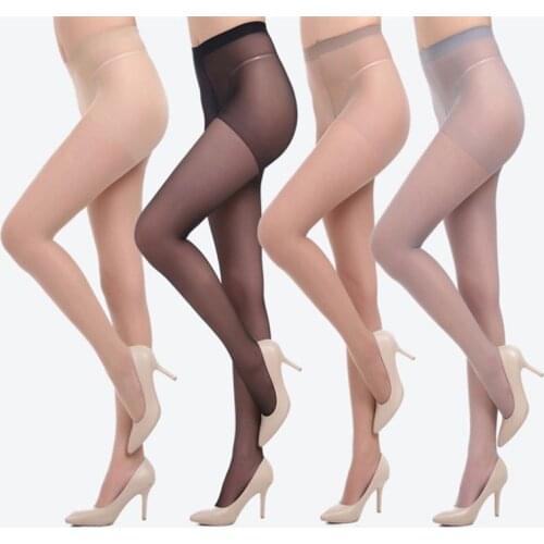 Ladies 5D Tear Resistant Nylon Pantyhose Women Summer Sexy Breathable Elastic Tights Slim Stockings High Waist Sun Protection