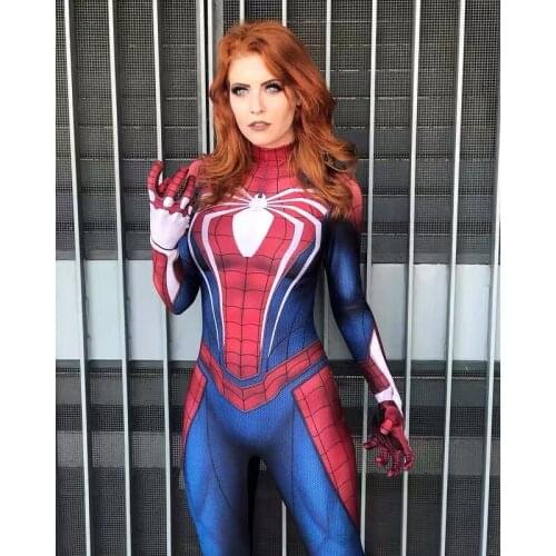 Game PS4 Woman Superhero Cosplay Costume 3D Printed Kids Adult Spandex zentai suit Halloween Cosplay Costumes for Woman Bodysuit