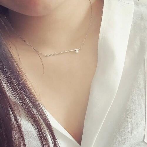 New 925 Sterling Silver shell pearl Necklaces Pendant Fashion Sterling Silver Jewelry Statement for Women Bijoux