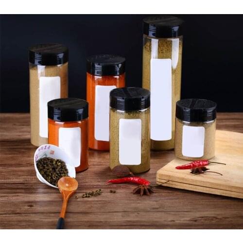 10pcs butterfly lid seasoning bottle transparent chicken powder salt pepper paprika bottle kitchen tool accessories EL