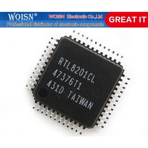 2pcs/lot RTL8101L RTL8196C RTL8201CL RTL8201CP RTL8201EL RTL8201FL RTL8201L RTL8208B RTL8211CL RTL8271 RTL8370 QFP Chipset