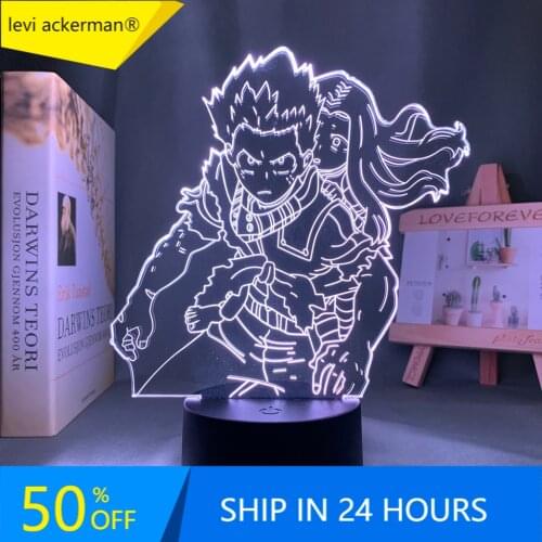3d Lamp Anime My Hero Academia Izuku Midoriya Lamp Deku for Bedroom Decoration Birthday Gift Izuku Midoriya Led Night Light Eri