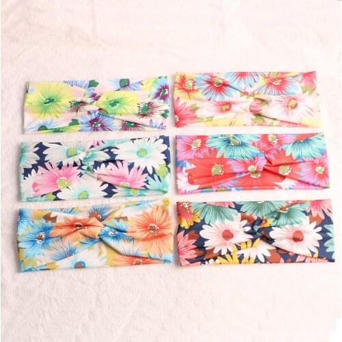 6pcs/lot Women Headband Cross Top Knot Elastic Hair Bands Soft Girls Hairband Twisted Knotted Headwrap Hair Accessories