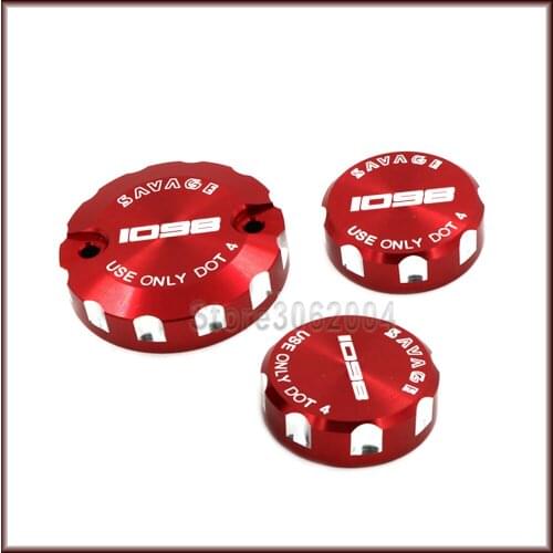 For DUCATI 1098 R/S 1198R 1198S 2007 - 2009 Motorcycle Accessories Front Brake Clutch & Rear Brake Fluid Reservoir Cover Cap