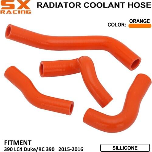 Motorcycle Cooling Accessories Water Pipe Silicone Radiator Coolant Hose For KTM DUKE 390 LC4 RC390 RC 390 2015 2016