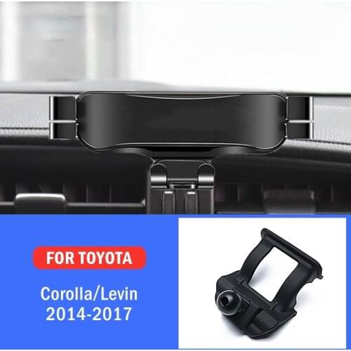 Car Mobile Phone Holder For Toyota Corolla Altis Levin 2014-2017 Mounts Stand GPS Gravity Navigation Bracket Car Accessories