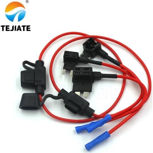 12V MINI SMALL MEDIUM Size Car Fuse Holder Add-a-circuit TAP Adapter with 10A Micro Mini Standard ATM Blade Fuse