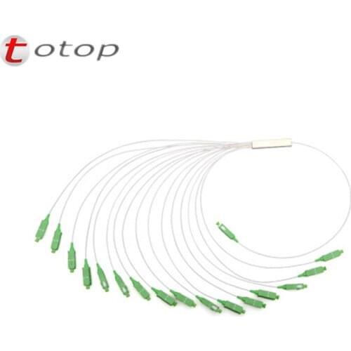 Free Shipping SC APC 1X16 PLC Singlemode Fiber Optical splitter FTTH PLC Steel cables SC APC1x16PLC optical fiber