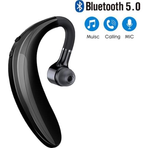 Bluetooth Earphones Headphones Handsfree Earloop Wireless Headset Drive Call Sports Earphones with Mic for All Smart Phones