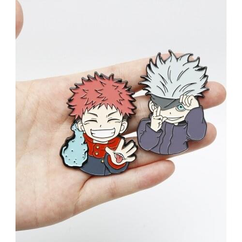Jujutsu Kaisen Anime Alloy Badge Brooch Bag Accessories Gojo Satoru Pin Wholesale High Quality