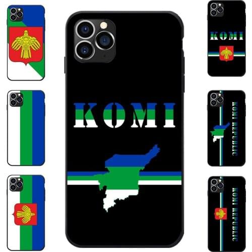 For OPPO A3 A5 A7 Reno 2 X ACE PRO Realme XT X2 K5 Komi Republic National Flag Coat Of Arms Theme TPU Phone Cases