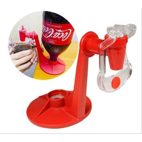 1PC New Novelty Saver Soda Dispenser Bottle Coke Upside Down Drinking Water Dispense Machine Switch For Gadget Party Home Bar