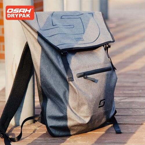 OSAH outdoor functional wind mens backpack backpack leisure simple travel light business waterproof schoolbag