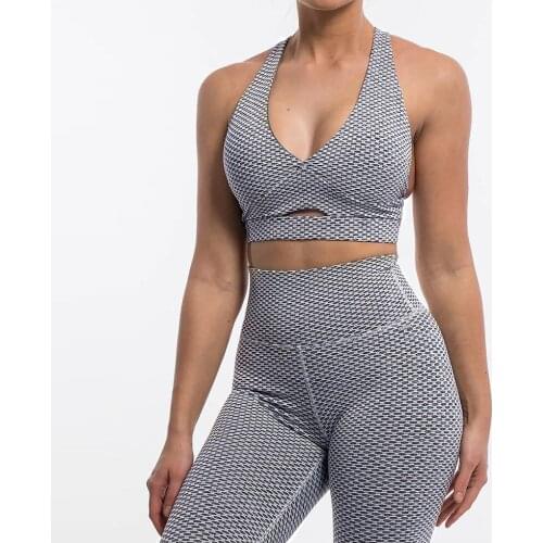 Ribbed High Waist Elastic Yoga Set Sports Running Women Gym Clothing Sports Wear for Women Seamless Suit for Fitness Set