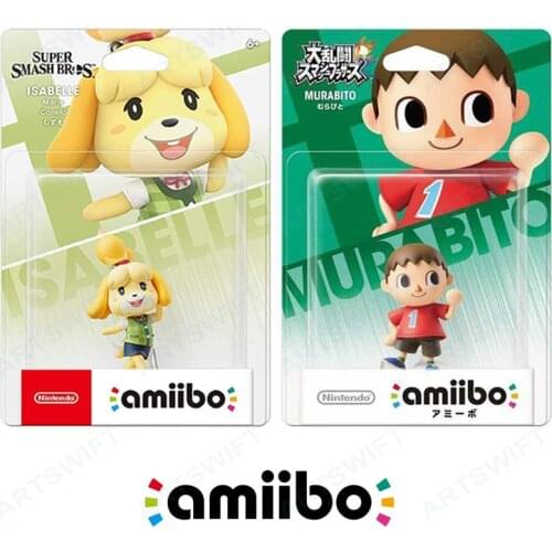 Nintendo Switch Amiibo Figure Isabelle Vilager Super Smash Animal Crossing for NS Wii U 3DS