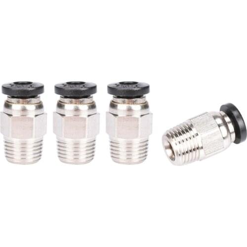 K5DB 3D Printer Accessories Tube Set PC4-01 M10 Pneumatic Connector PC4-M10 Through Connector