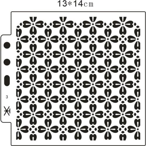 2pc Four Leaf Clover Painting Template Stencils For Walls DIY Scrapbooking Diary Stamp Coloring Embossing Plastic Decor Reusable
