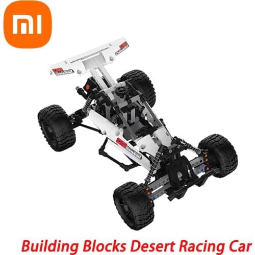 Xiaomi Mijia Mitu Building Blocks Robot Desert Racing Car Ackermann Steering Cylinder piston linkage DIY Educational Toys