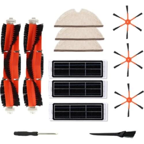HOT！-Mop Main Brush Activated Carbon Filter Kit for Xiaomi Roborock S6 S5 MAX S50 S55 S60 S65 E25 E35 Robot Vacuum Cleaner