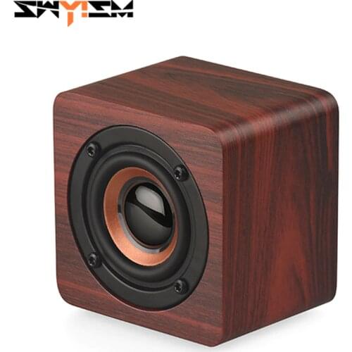 Mini Home Theter Wooden Bluetooth Speaker Portable Wireless Column Subwoofer Music Center Support TF AUX for TV PC caixa de som